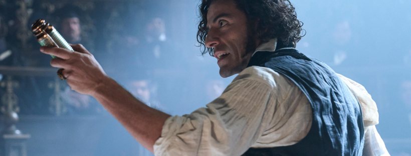 Frankenstein production skill of Oscar Isaac as Victor Frankenstein