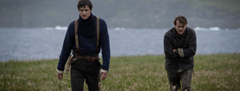 An image from the vampire movie No Rest for the Wicked, starring Egor Venned as Baldur and Pilou Asbaek as Helge, set on the Faroe Islands.